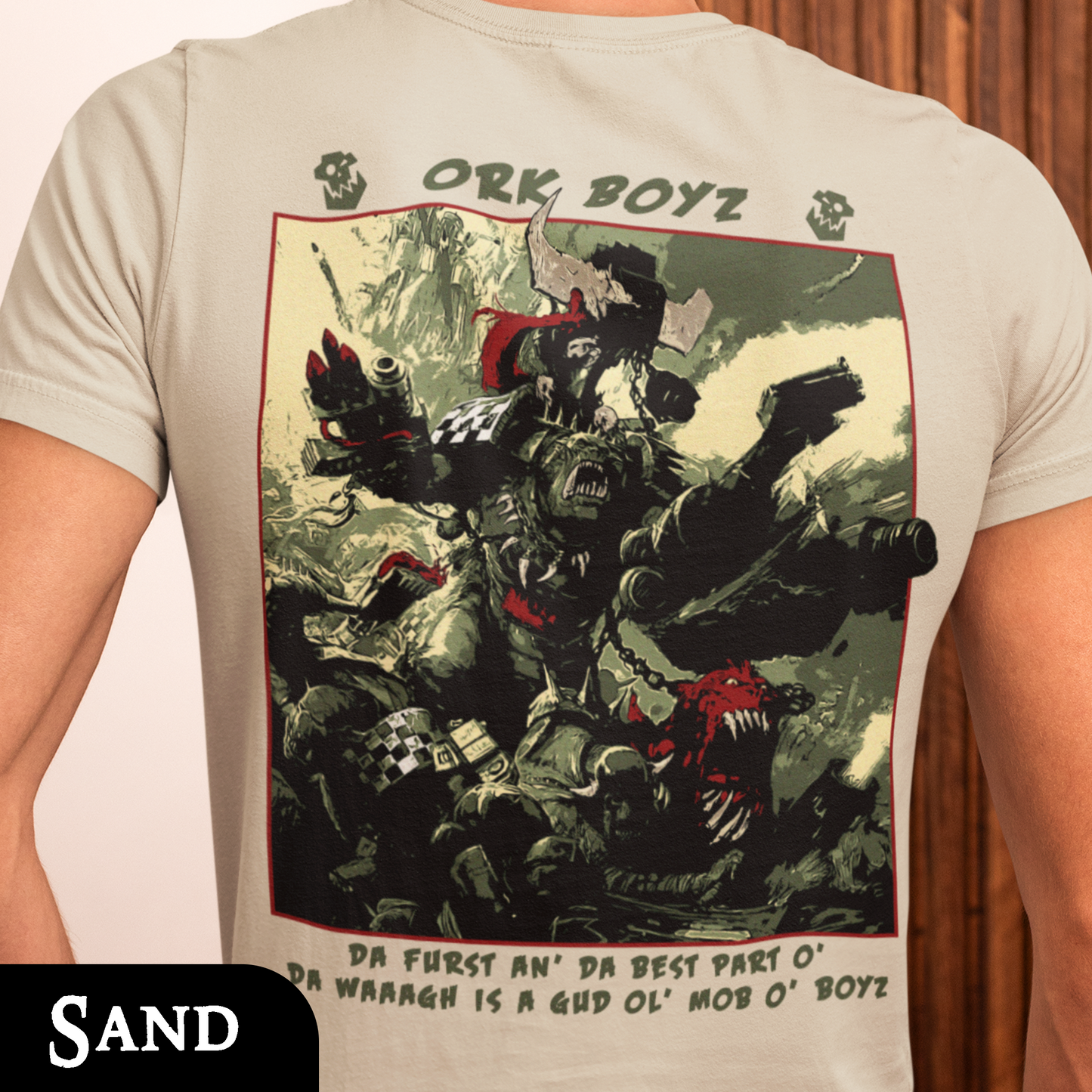 Ork Boyz - WAAAGH | Back Print T-shirt