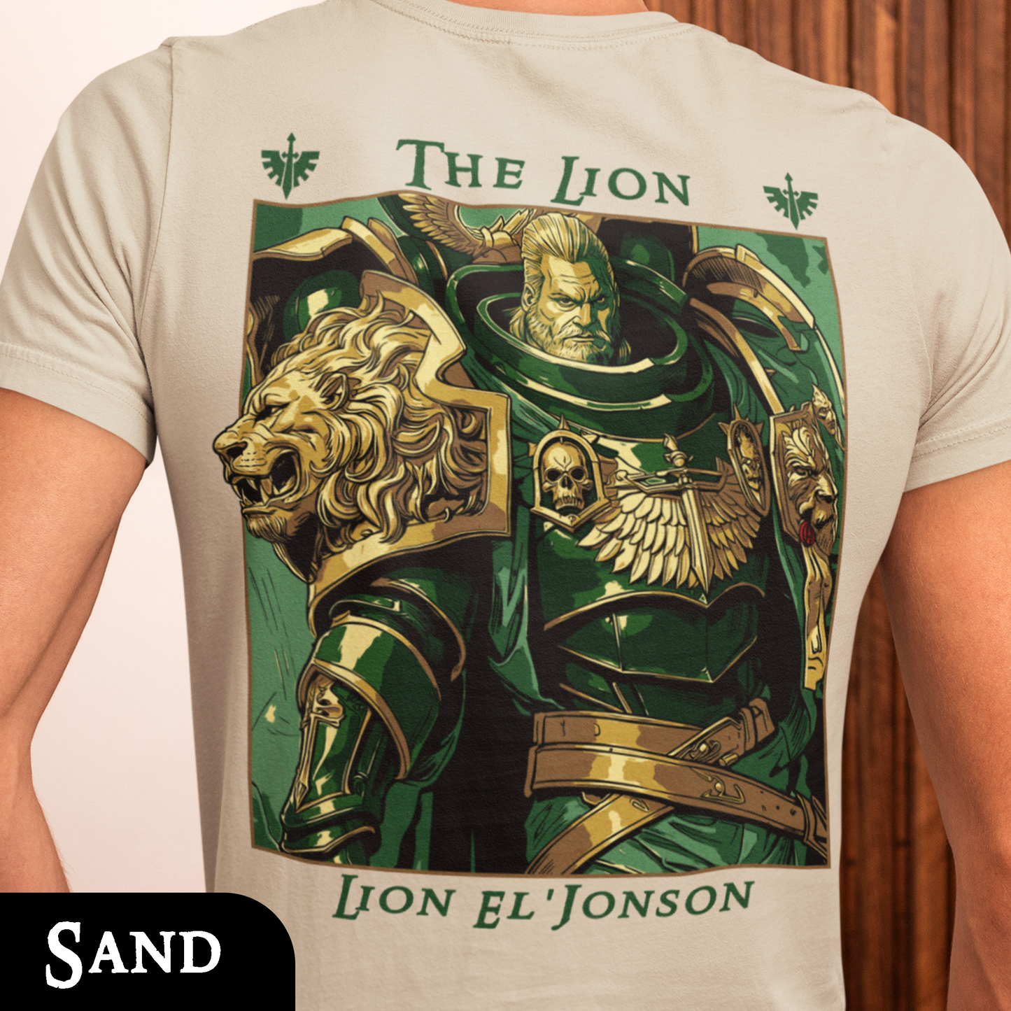 The Lion - Lion El'Jonson | Back Print T-Shirt
