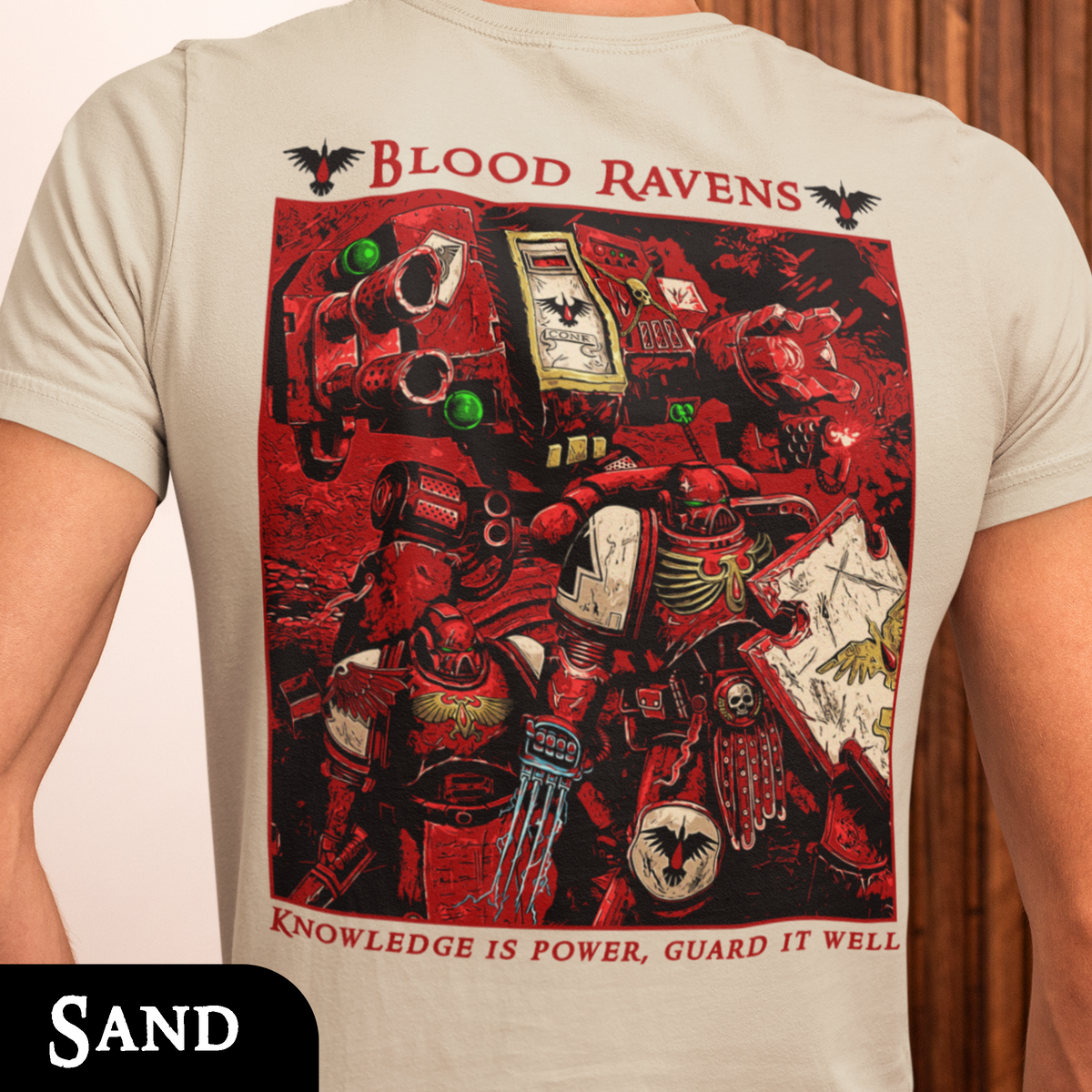 Blood Ravens - Knowledge is Power | Back Print T-Shirt