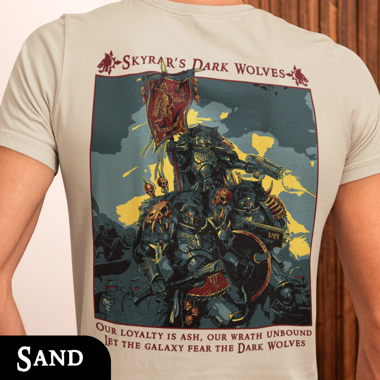 Skyrar's Dark Wolves | Back Print T-Shirt