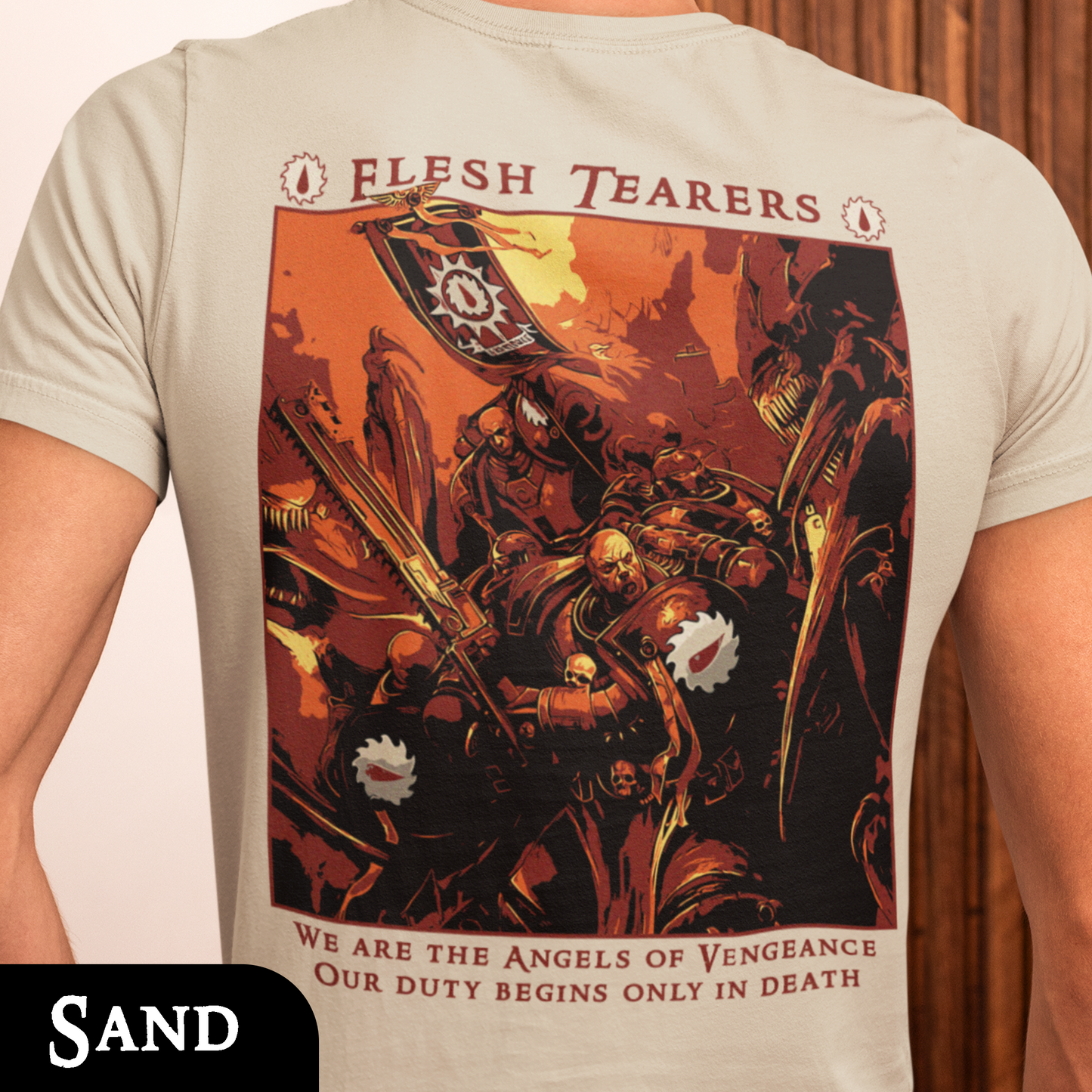 Flesh Tearers - Warhammer 40k | Back Print T-Shirt