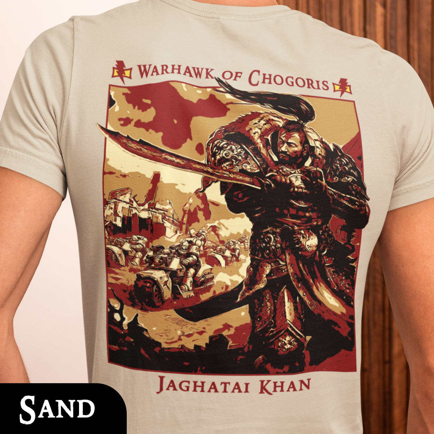 Jaghatai Khan - Warhawk of Chogoris | Back Print T-Shirt