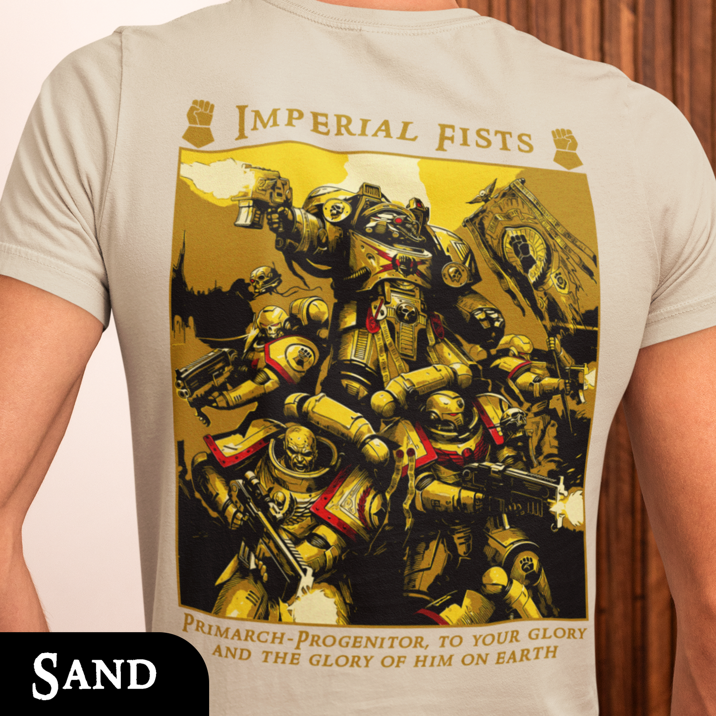 Imperial Fists - Warhammer 40k | Back Print T-Shirt