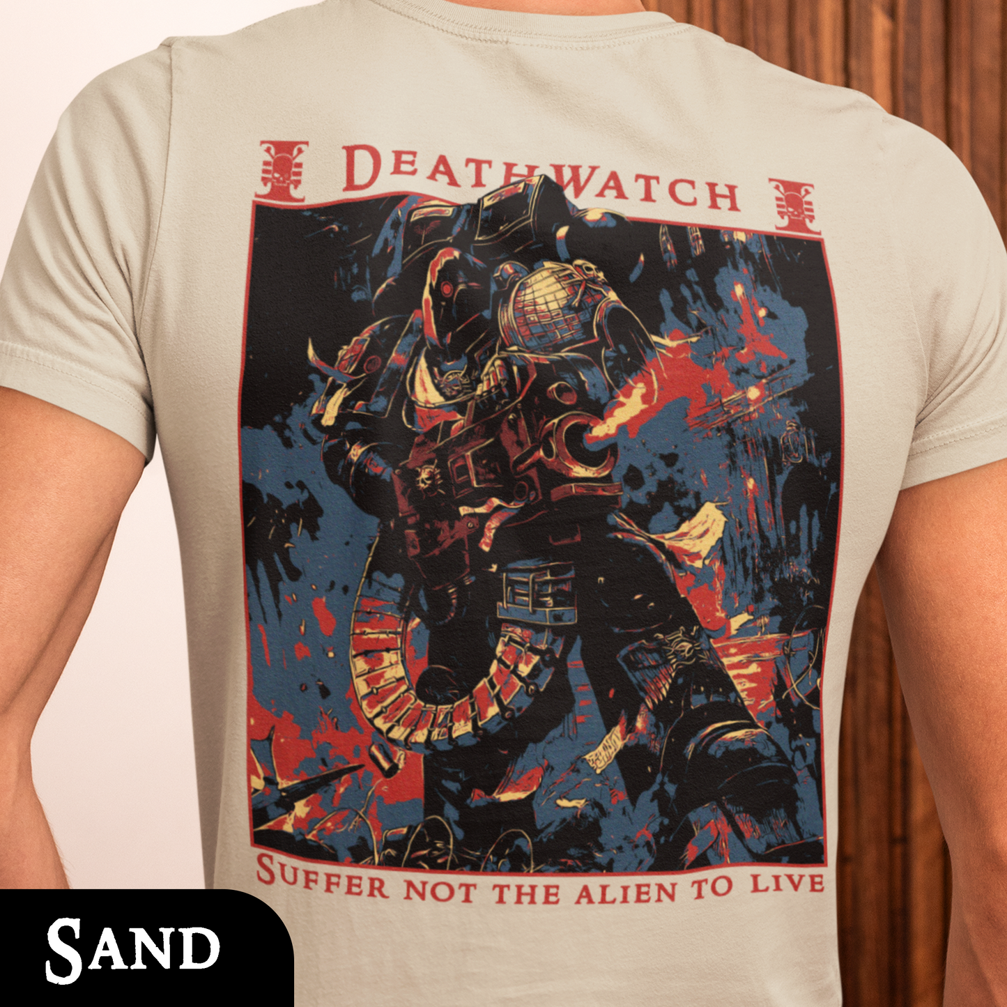 DeathWatch - Warhammer 40k | Back Print T-Shirt