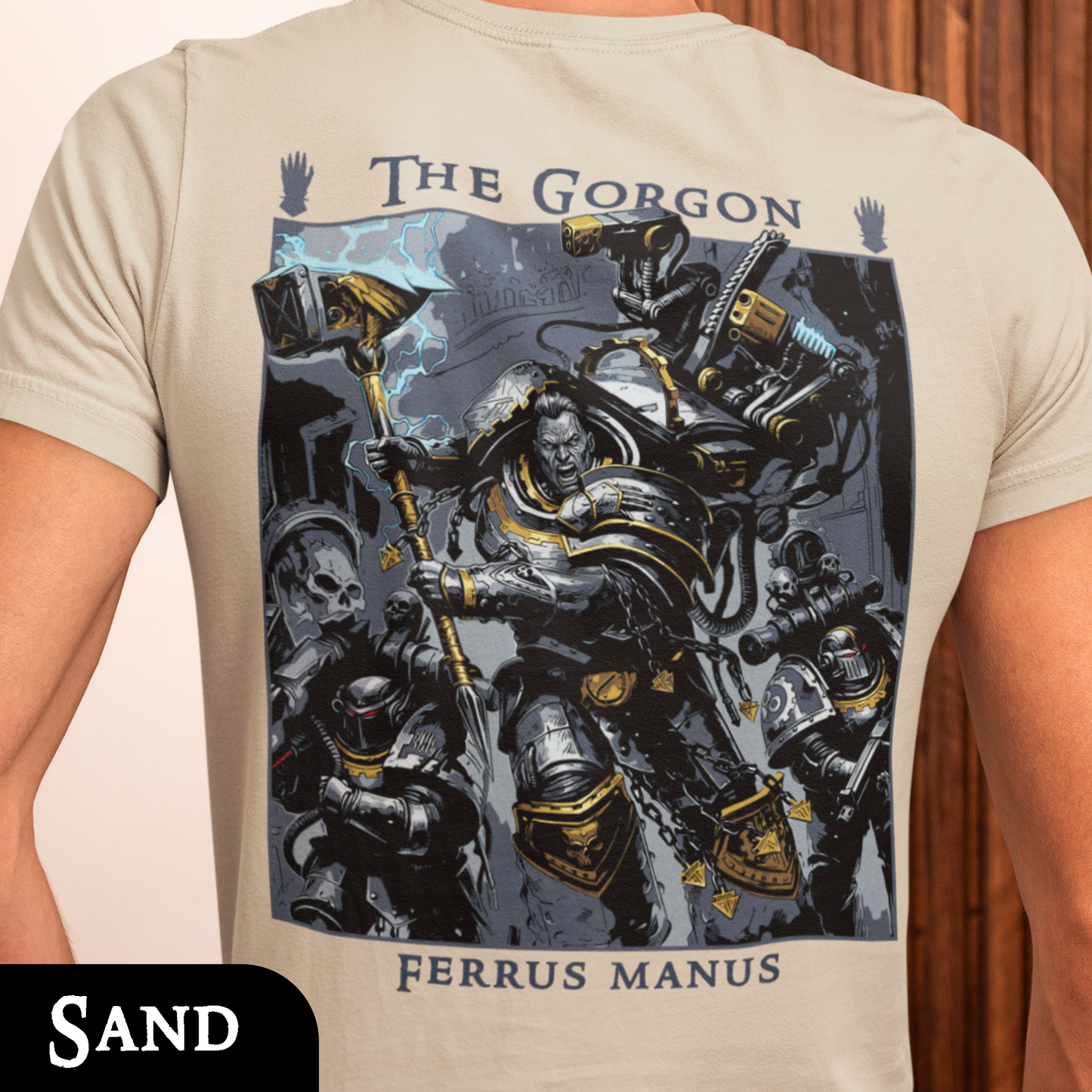 Ferrus Manus - The Gorgon | Back Print T-Shirt