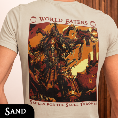 World Eaters - Skull Throne | Back Print T-Shirt