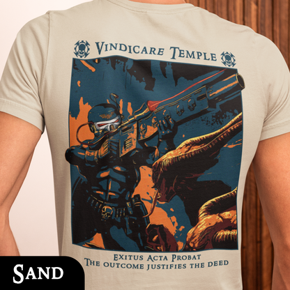 Vindicare Temple - Officio Assassinorum | Back Print T-Shirt