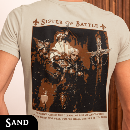 Sister Of Battle - Adepta Sororitas | Back Print T-Shirt