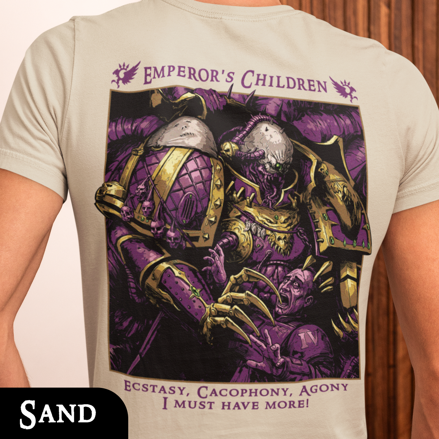 Emperor's Children - Chaos Marine | Back Print T-Shirt