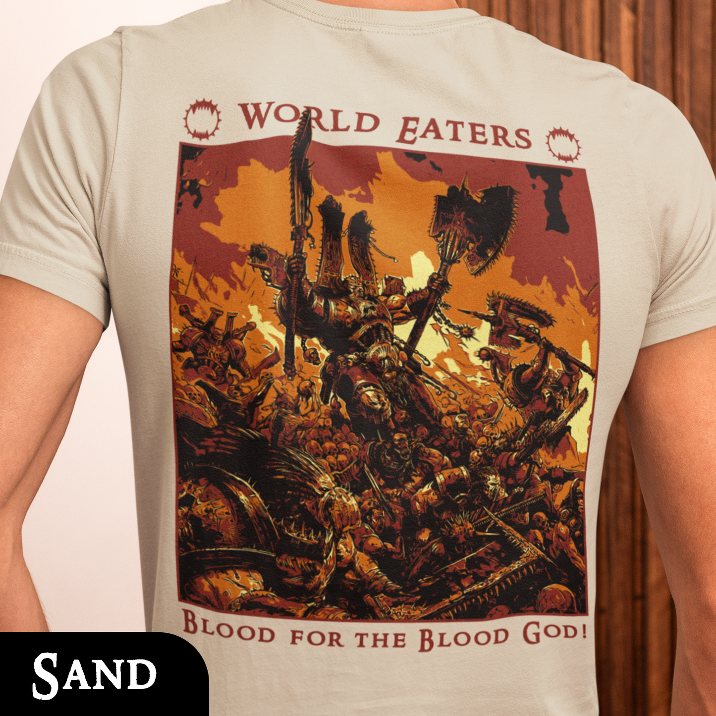 Blood For The Blood God | Back Print T-Shirt