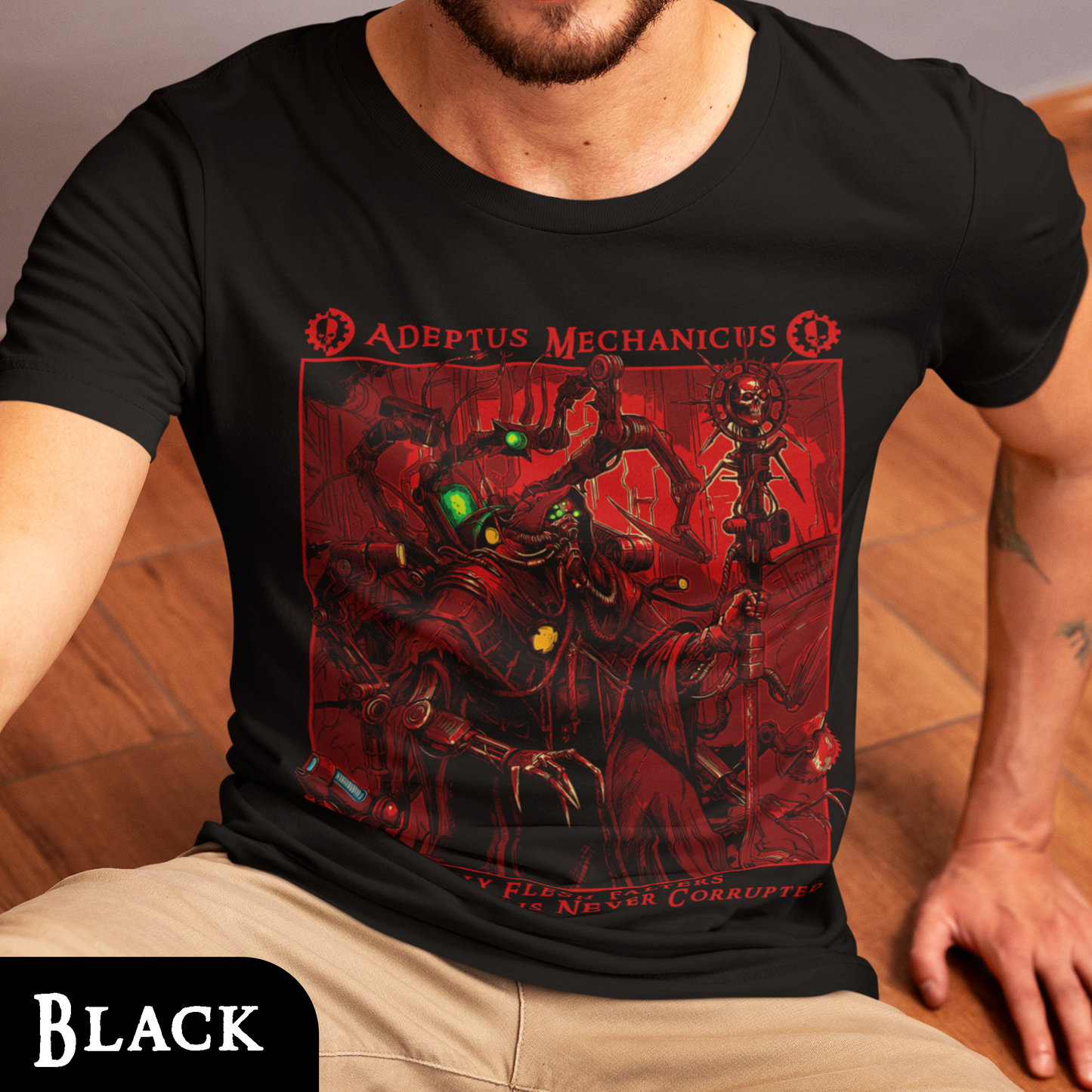 Adeptus Mechanicus - Only Flesh Falters | T-Shirt