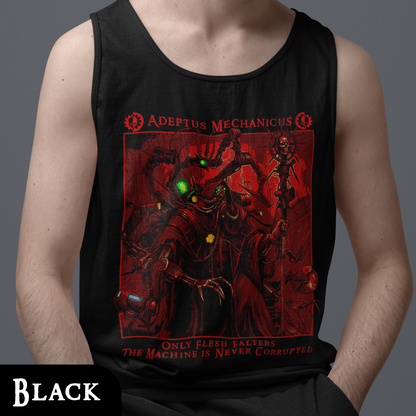 Adeptus Mechanicus - Only Flesh Falters | Tank Top