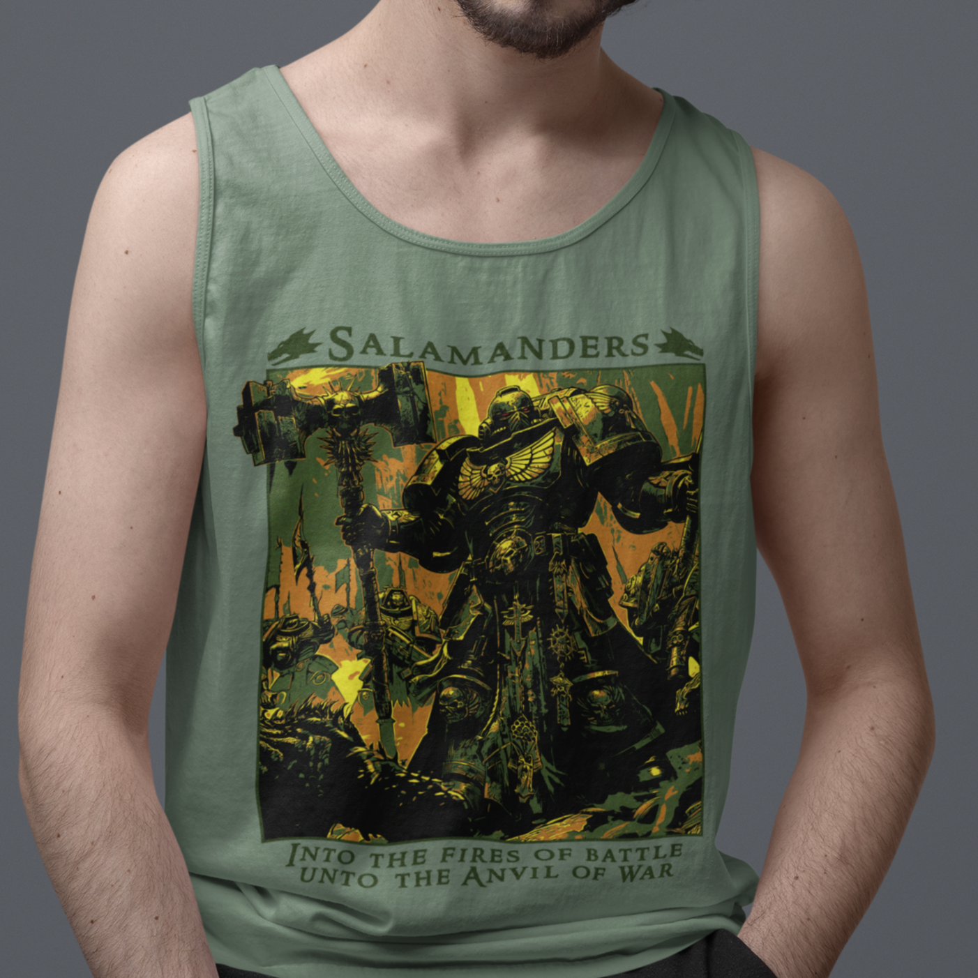 "Into The Fires Of Battle" Tank Top