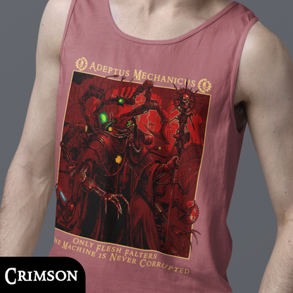 Adeptus Mechanicus - Only Flesh Falters | Tank Top