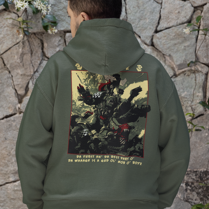 "Da best part o' da WAAAGH" hoodie