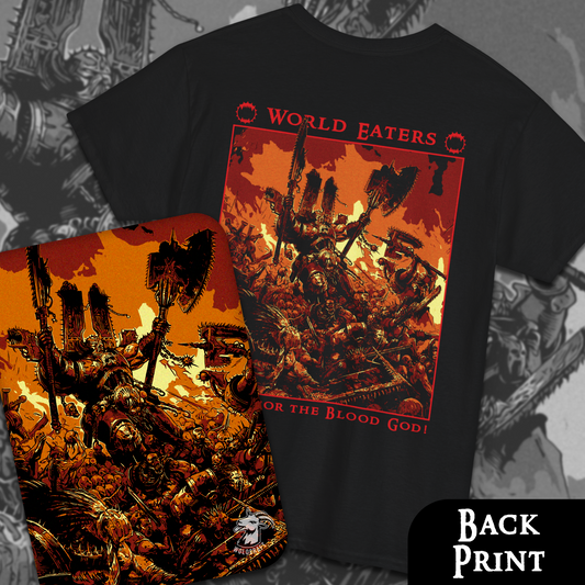 Blood For The Blood God | Back Print T-Shirt