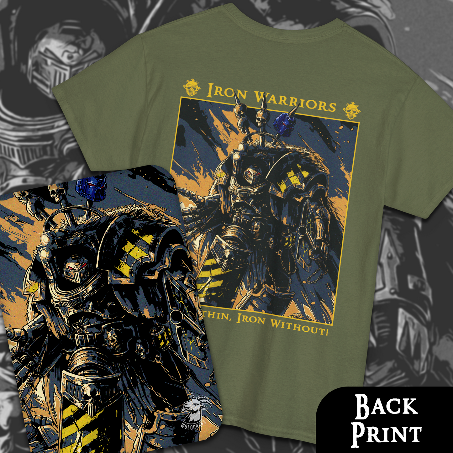 Iron Within, Iron Without | Back Print T-Shirt