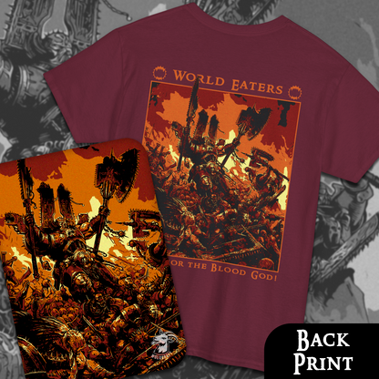 Blood For The Blood God | Back Print T-Shirt