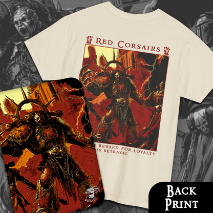 Red Corsairs Warhammer 40k | Back Print T-Shirt