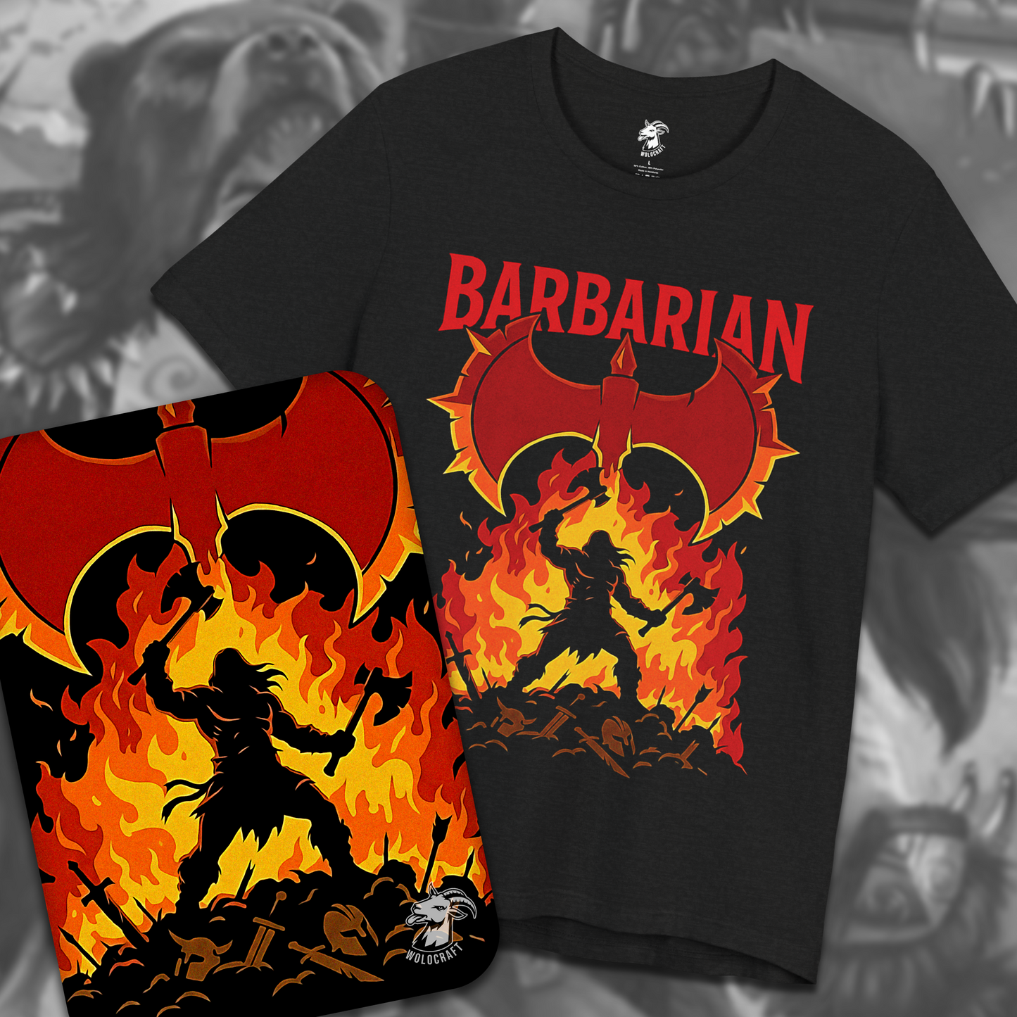 "Barbarian" D&D T-Shirt