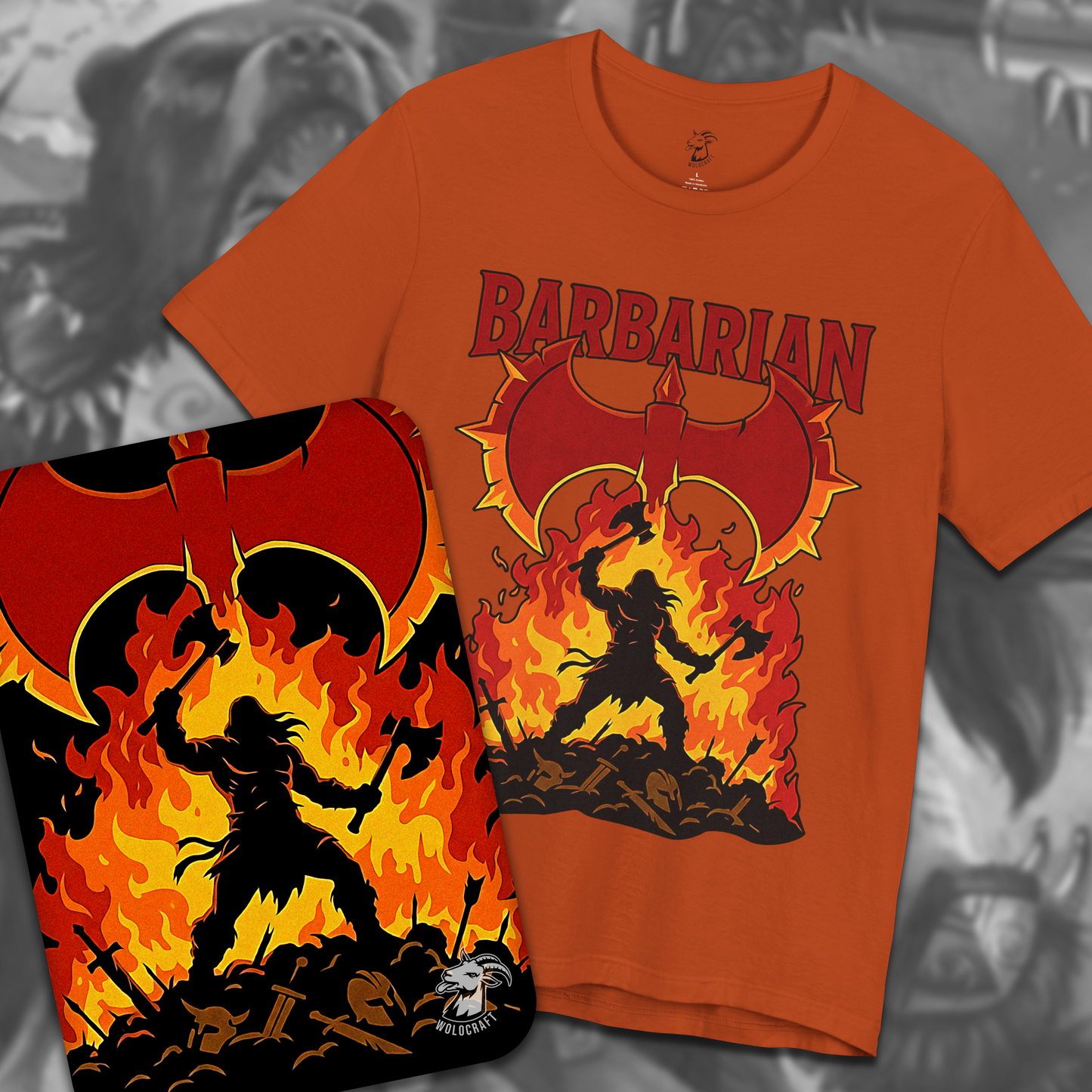 "Barbarian" D&D T-Shirt