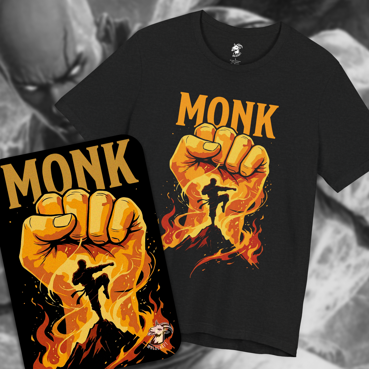 "Monk" D&D T-Shirt