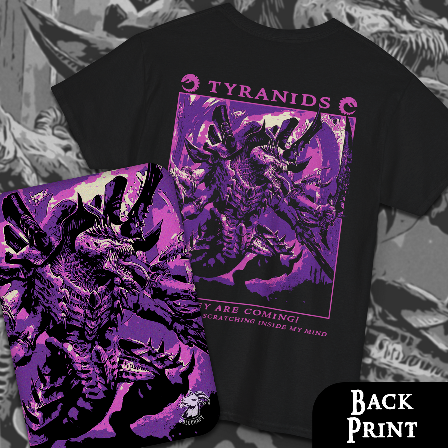 Tyranids - Warhammer40k | Back Print T-Shirt