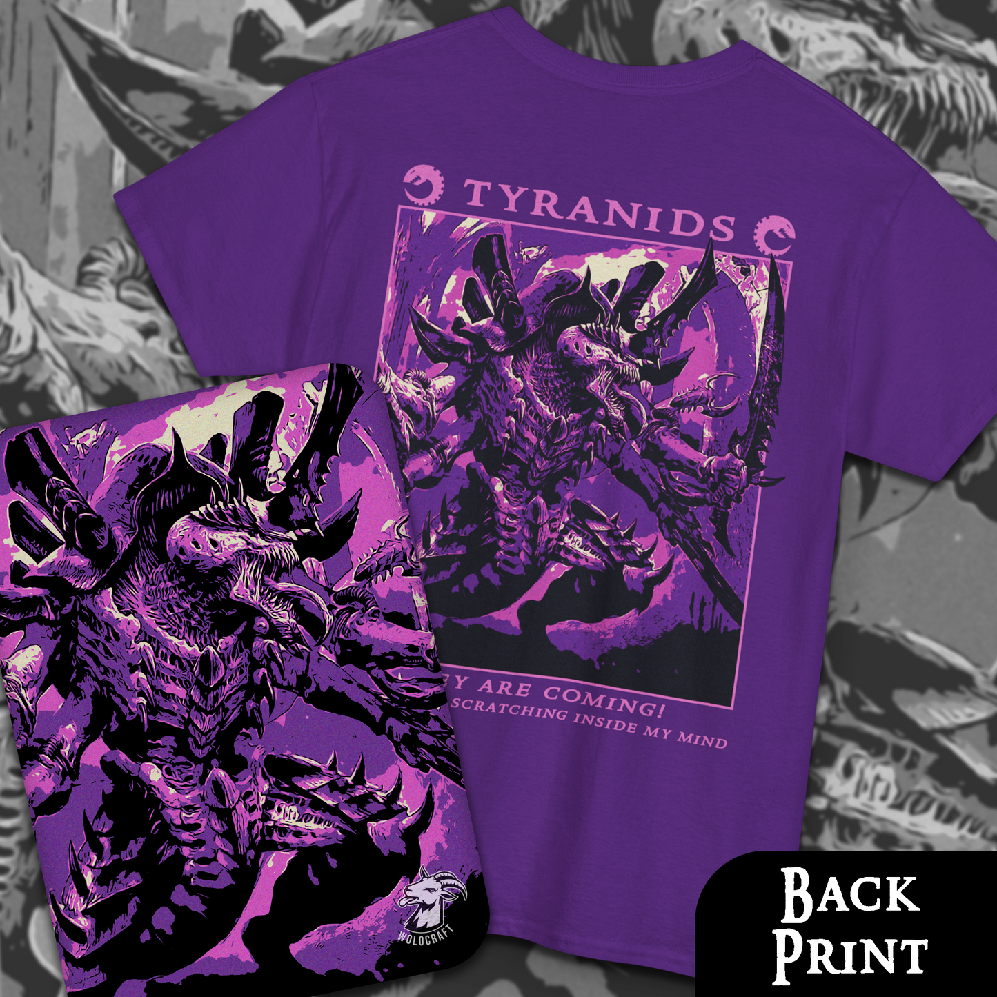 Tyranids - Warhammer40k | Back Print T-Shirt