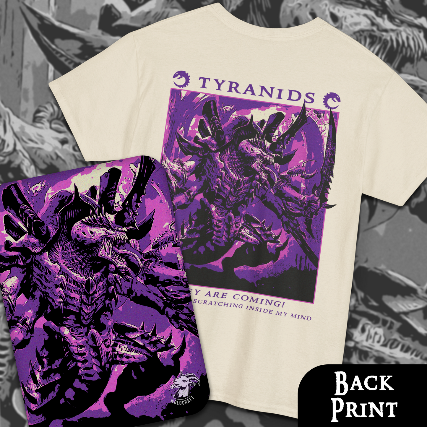 Tyranids - Warhammer40k | Back Print T-Shirt
