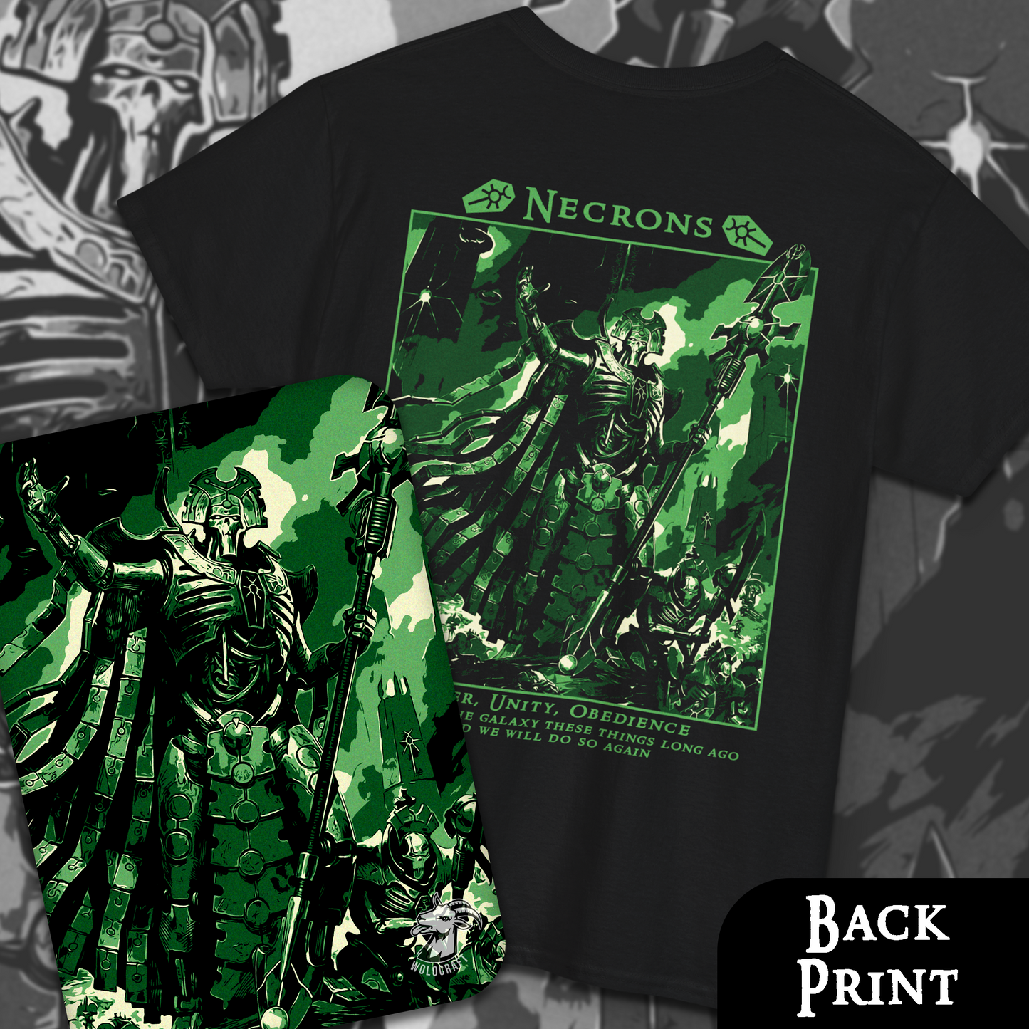 Necrons - Warhammer40k | Back Print T-Shirt