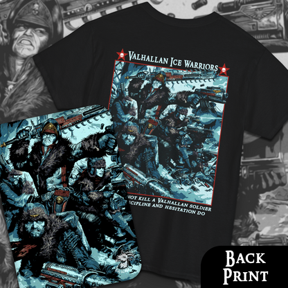 Valhallan Ice Warriors - Astra Militarum | Back Print T-Shirt