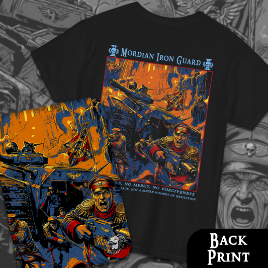 Mordian Iron Guard | Back Print T-Shirt