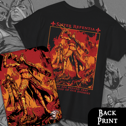 Sister Repentia - Adepta Sororitas | Back Print T-Shirt