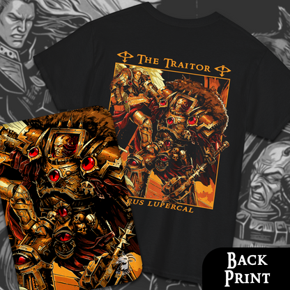 Horus Lupercal - The Traitor | Back Print T-Shirt
