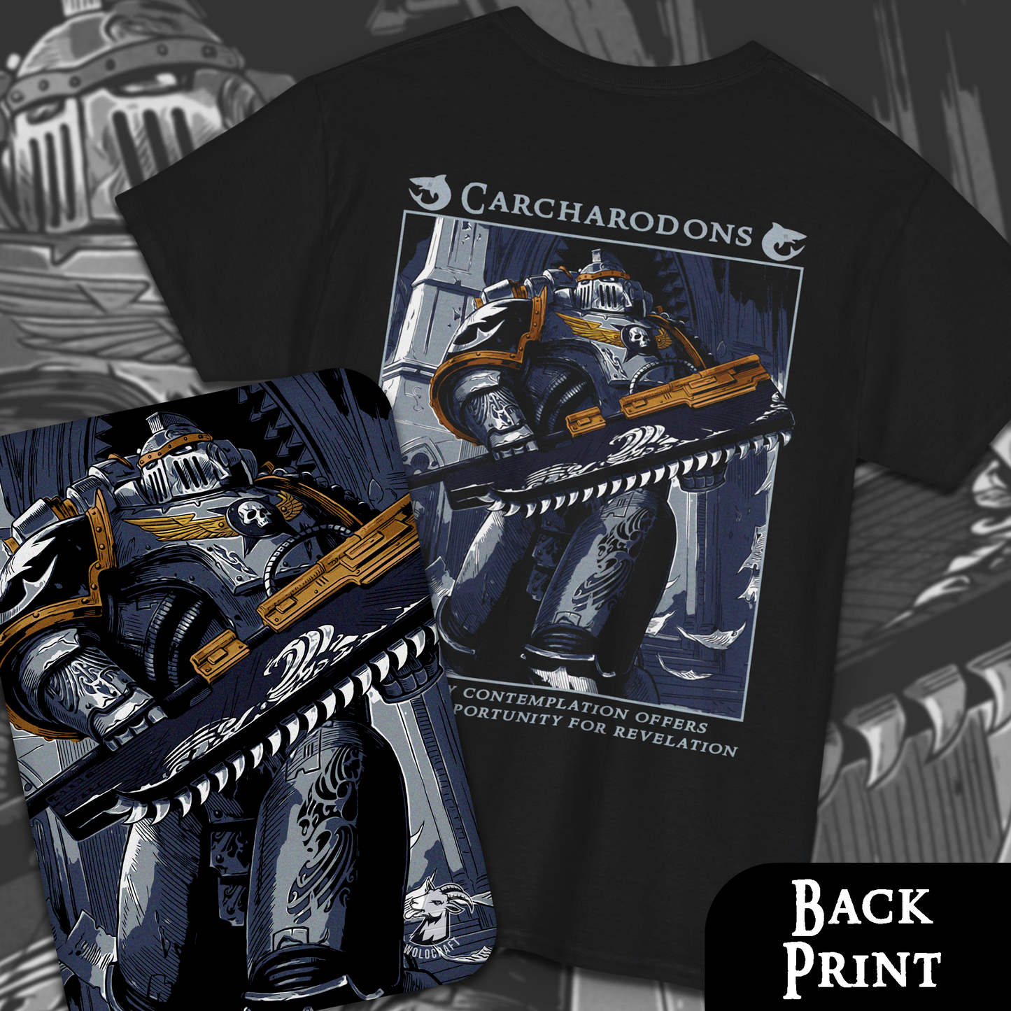 Carcharodons - Warhammer 40k | Back Print T- Shirt