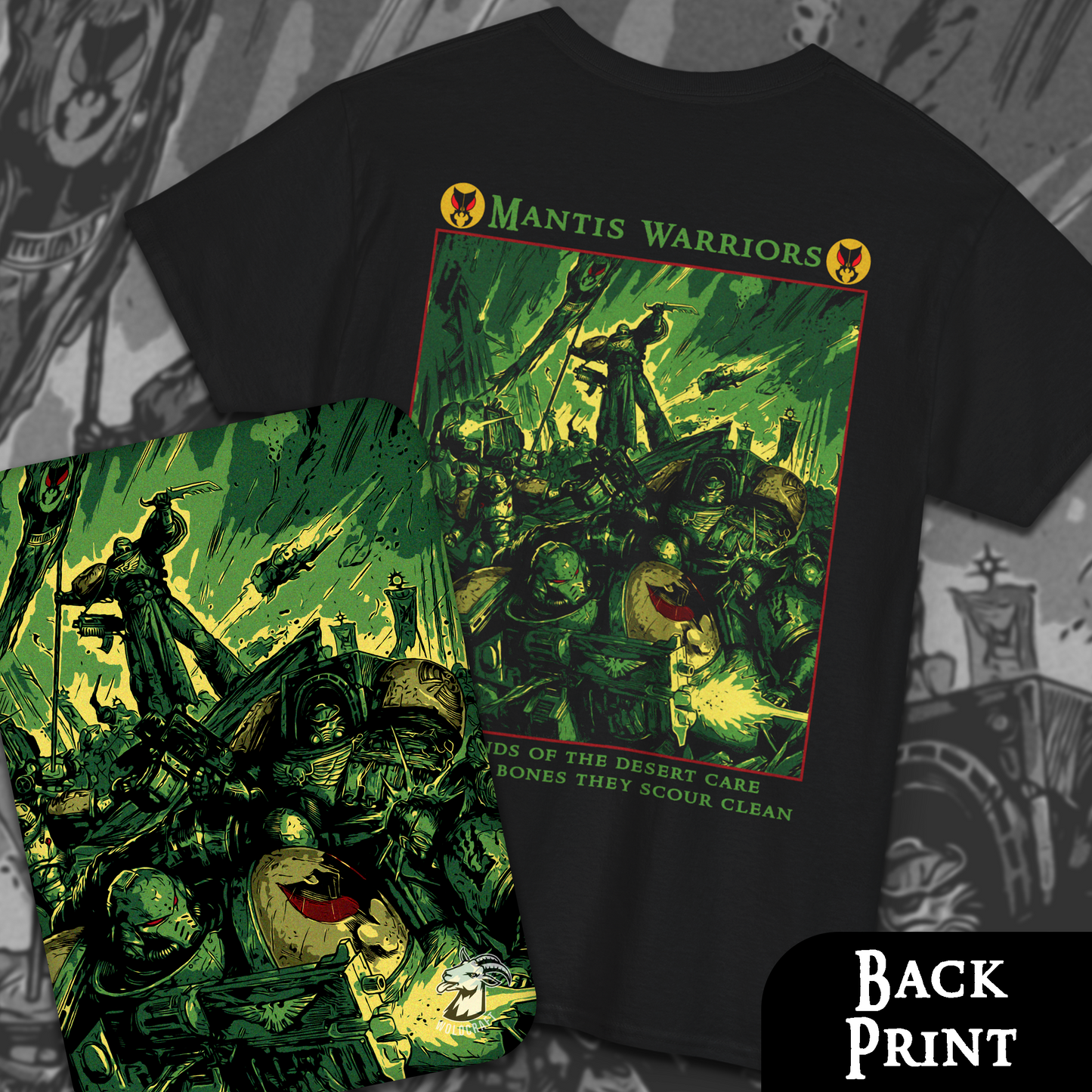 Mantis Warriors - Warhammer 40k | Back Print T-Shirt