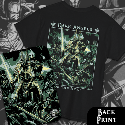 Dark Angels - For The Lion | Back Print T-Shirt