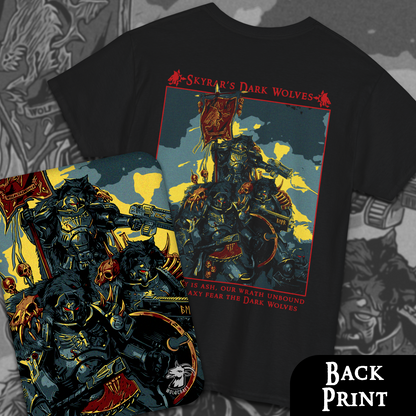 Skyrar's Dark Wolves | Back Print T-Shirt