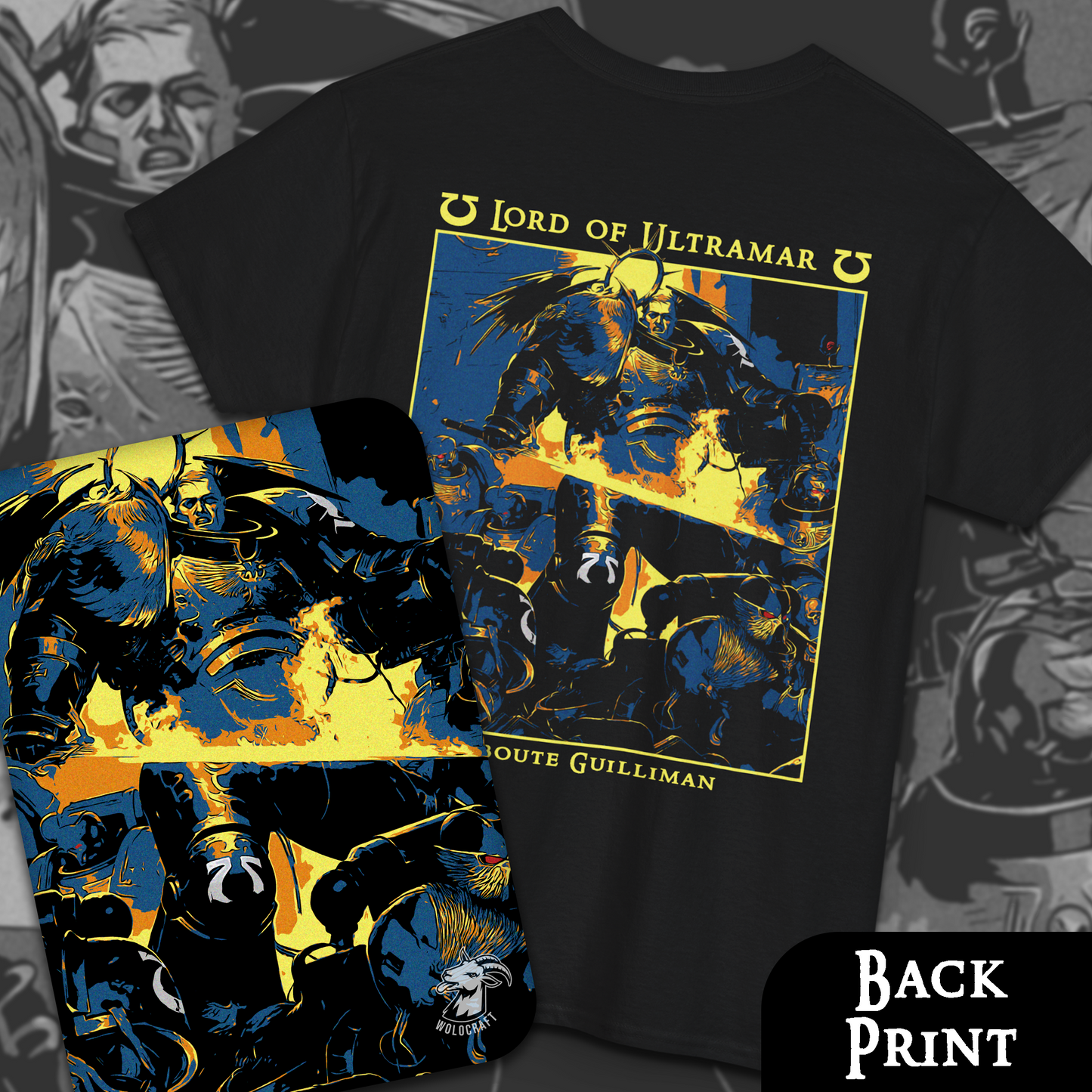Roboute Guilliman - Lord of Ultramar | Back Print T-Shirt