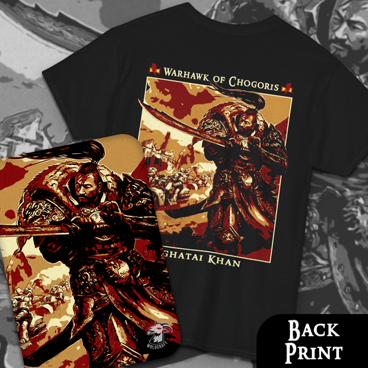Jaghatai Khan - Warhawk of Chogoris | Back Print T-Shirt