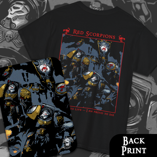 Red Scorpions - Warhammer 40k | Back Print T-Shirt