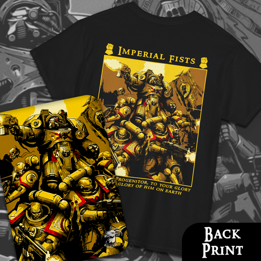 Imperial Fists - Warhammer 40k | Back Print T-Shirt