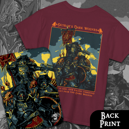 Skyrar's Dark Wolves | Back Print T-Shirt