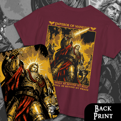 Emperor of Mankind - Warhammer40k | Back Print T-Shirt