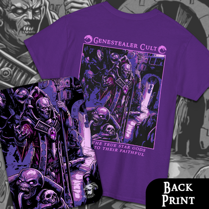 Genestealer Cult - True Star Gods | Back Print T-Shirt