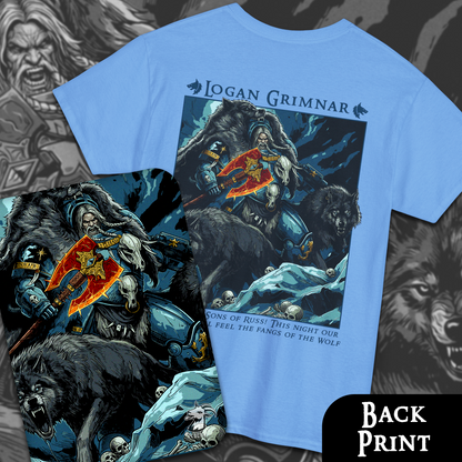 Logan Grimnar - Space Wolves | Back Print T-Shirt
