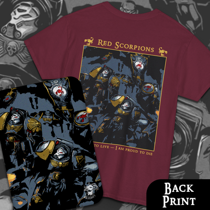 Red Scorpions - Warhammer 40k | Back Print T-Shirt