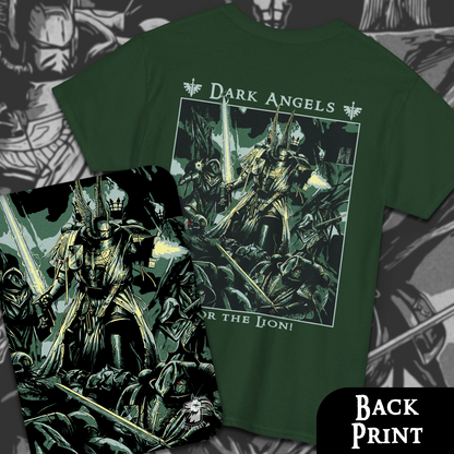 Dark Angels - For The Lion | Back Print T-Shirt
