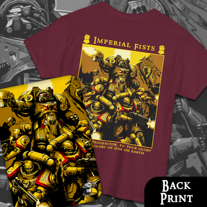 Imperial Fists - Warhammer 40k | Back Print T-Shirt