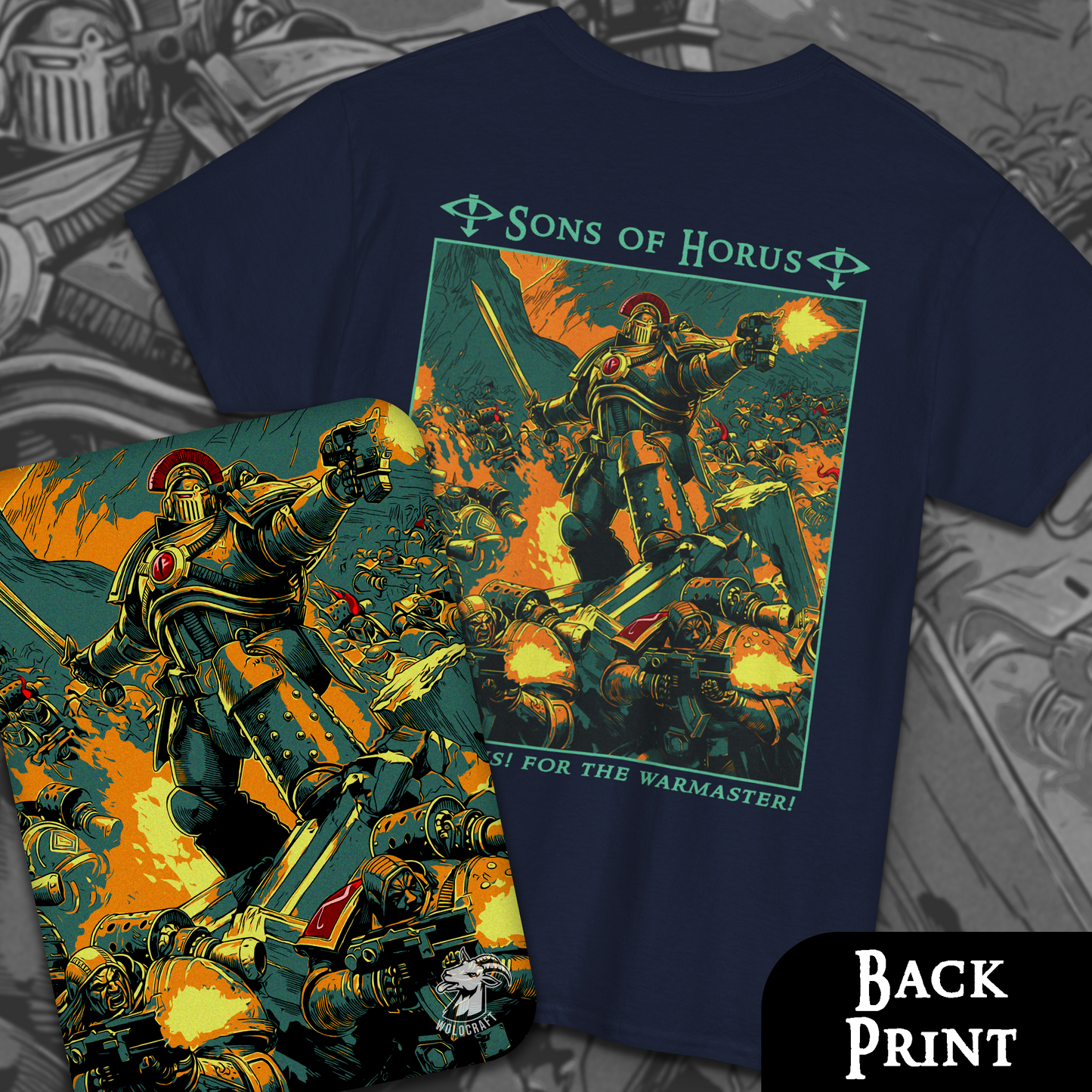 Sons of Horus - Horus Heresy | Back Print T-Shirt